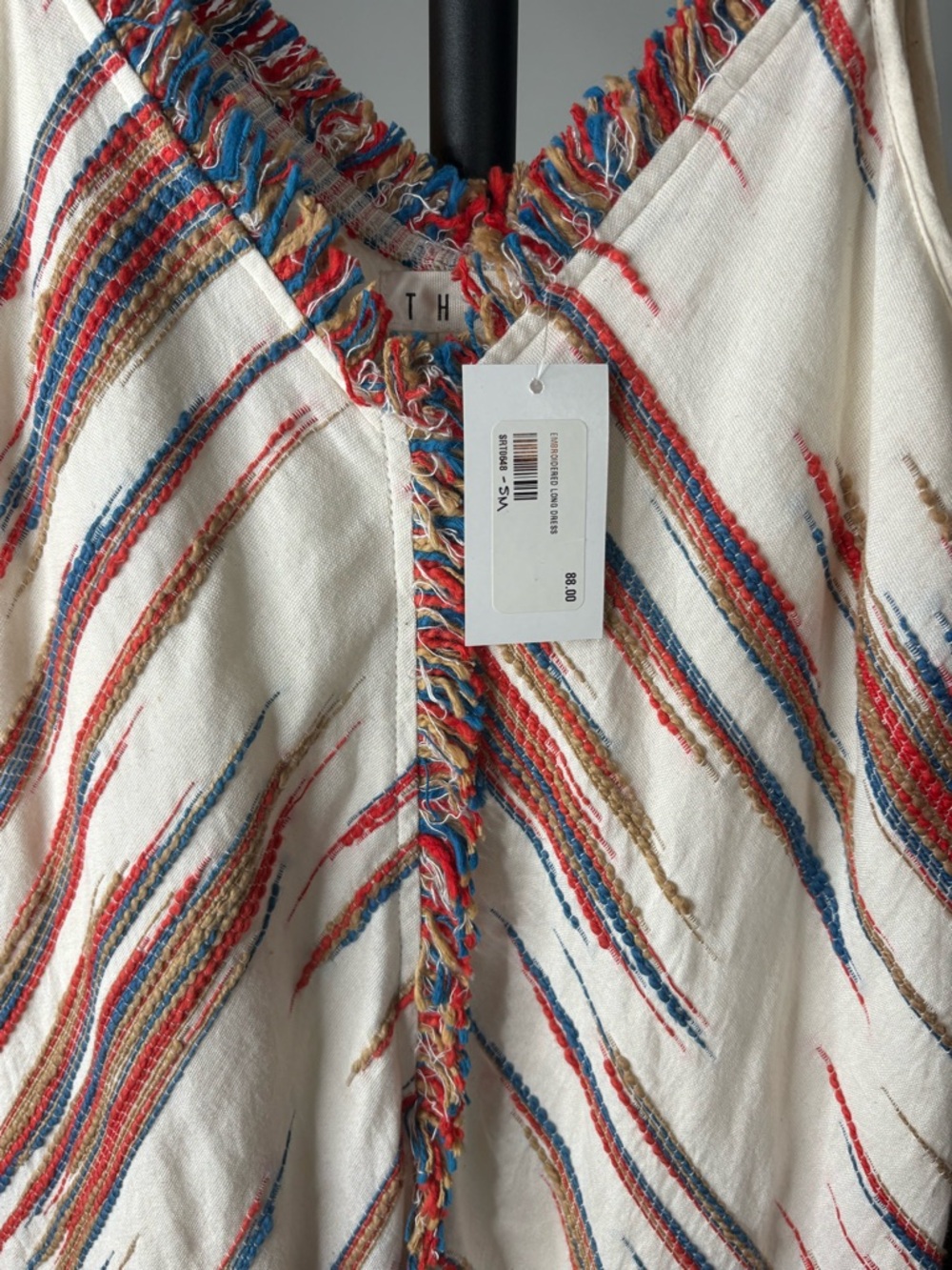 THML Asymmetrical Maxi Dress w/ Stripe Detail - Picture 4 of 11